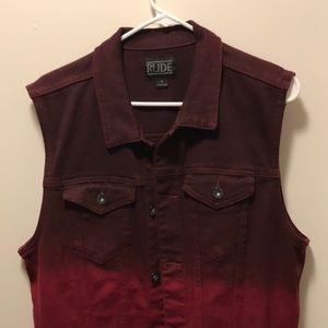 Two toned Rude denim vest